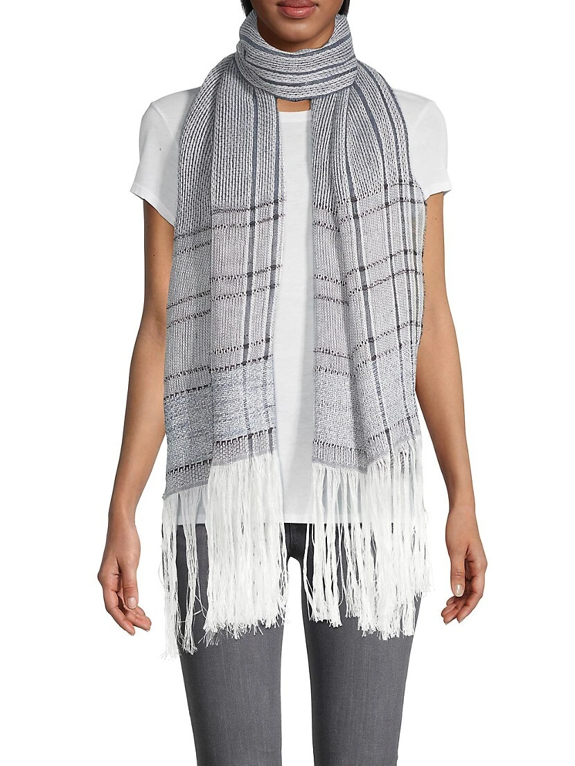 Rag & Bone Kara Playa Striped Linen-Blend Scarf 3 Rag & Bone Kara Playa Striped Linen-Blend Scarf