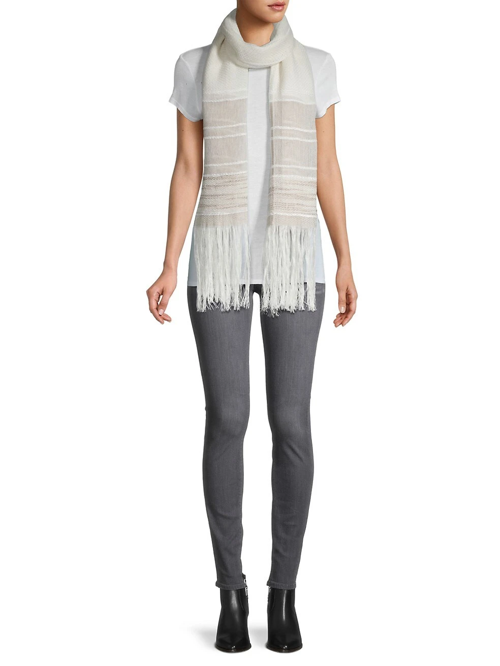 Rag & Bone Kara Playa Striped Linen-Blend Scarf 4 Rag & Bone Kara Playa Striped Linen-Blend Scarf - Image 2