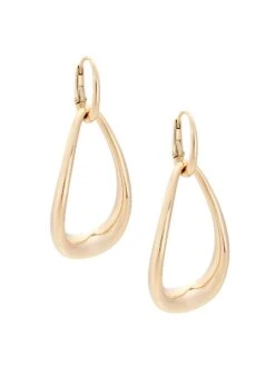 Pomellato Fantina 18K Rose Gold Ellipse Double-Drop Earrings