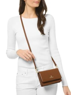 MICHAEL Michael Kors Small Jet Set Charm Leather Crossbody Phone Case -Fashion Jewelry & Accessories 0400013640674 A2