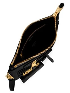 MOSCHINO Logo Leather Wristlet -Fashion Jewelry & Accessories 0400013731058 A2