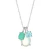 Rock Candy® Luce Sterling Silver & 3 Mixed-Stone Pendant Necklace -Fashion Jewelry & Accessories 0400013795256 SILVER