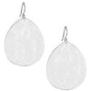 Classico Sterling Silver Crinkled Medium Teardrop Earrings -Fashion Jewelry & Accessories 0400013795259 SILVER