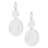 Classico Sterling Silver Crinkle Nomad Snowman Earrings 2 Classico Sterling Silver Crinkle Nomad Snowman Earrings -Fashion Jewelry & Accessories 0400013795291 SILVER