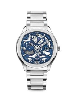 Polo Stainless Steel Skeleton Watch