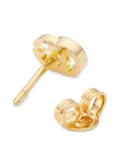 Gucci GG Running 18K Yellow Gold Stud Earrings -Fashion Jewelry & Accessories 0400013843355 YELLOWGOLD A2