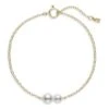 18K Yellow Gold & 5-6MM Akoya Pearl Station Bracelet -Fashion Jewelry & Accessories 0400013903279 YELLOWGOLD