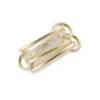 Metius 18K Yellow Gold & Diamond 4-Link Ring -Fashion Jewelry & Accessories 0400013921086 GOLD