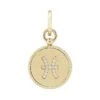 Venetian Princess 18K Yellow Gold & Diamond Reversible Zodiac Medallion Pendant 1 Venetian Princess 18K Yellow Gold & Diamond Reversible Zodiac Medallion Pendant -Fashion Jewelry & Accessories 0400013964073 PISCES