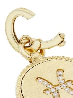 Venetian Princess 18K Yellow Gold & Diamond Reversible Zodiac Medallion Pendant -Fashion Jewelry & Accessories 0400013964073 PISCES A2