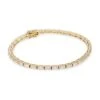 18K Yellow Gold & Baguette Diamond Bracelet -Fashion Jewelry & Accessories 0400014008768 YELLOWGOLD