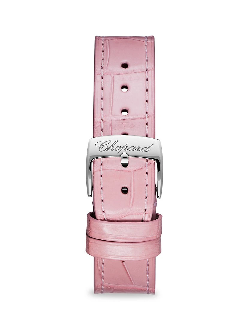 Chopard Happy Sport 18K Rose Gold, Stainless Steel, Diamond & Alligator-Strap Watch 5 Chopard Happy Sport 18K Rose Gold, Stainless Steel, Diamond & Alligator-Strap Watch - Image 3
