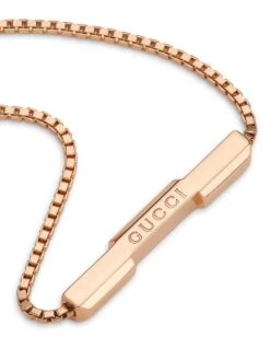 Gucci Link To Love 18K Rose Gold Bracelet -Fashion Jewelry & Accessories 0400014126365 PINKGOLD A3