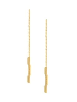 Gucci Link To Love 18K Yellow Gold Drop Earrings