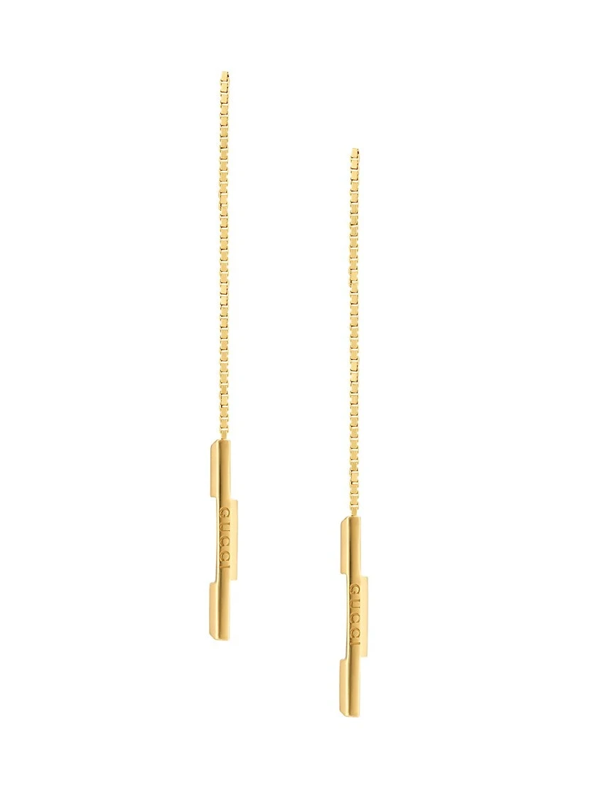 Gucci Link To Love 18K Yellow Gold Drop Earrings 3 Gucci Link To Love 18K Yellow Gold Drop Earrings