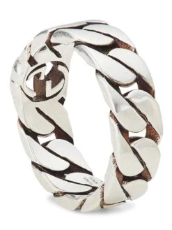 Gucci Sterling Silver Interlocking G Ring -Fashion Jewelry & Accessories 0400014126839 SILVER A2