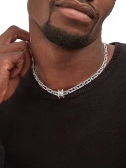Bvlgari B.zero1 18K White Gold & Diamond Necklace 10 Bvlgari B.zero1 18K White Gold & Diamond Necklace -Fashion Jewelry & Accessories 0400014152201 WHITEGOLD A2