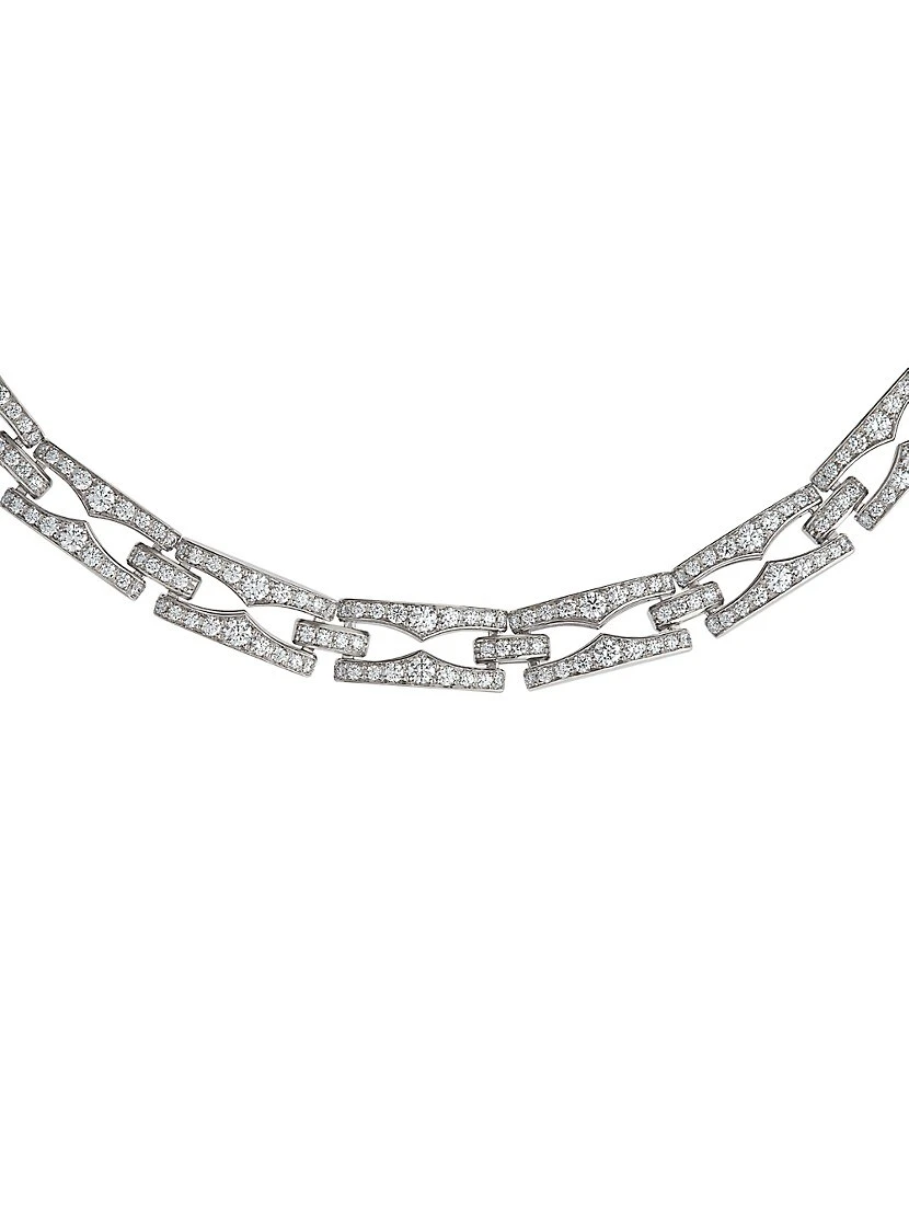 Bvlgari B.zero1 18K White Gold & Diamond Necklace 7 Bvlgari B.zero1 18K White Gold & Diamond Necklace - Image 5