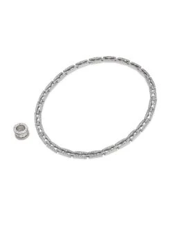 Bvlgari B.zero1 18K White Gold & Diamond Necklace 13 Bvlgari B.zero1 18K White Gold & Diamond Necklace -Fashion Jewelry & Accessories 0400014152201 WHITEGOLD A5