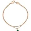 Bvlgari Divas' Dream 18K Rose Gold & Malachite Small Charm Bracelet -Fashion Jewelry & Accessories 0400014157500 ROSEGOLD