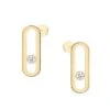 18K Yellow Gold & Diamond Move Uno Earrings -Fashion Jewelry & Accessories 0400014252905 YELLOWGOLD