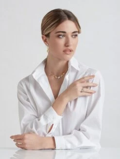 Lunaria Two-Tone 18K Gold & Diamond Petite 5-Station Necklace -Fashion Jewelry & Accessories 0400014255006 A1