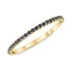 18K Yellow Gold & Blue Sapphire Eternity Band -Fashion Jewelry & Accessories 0400014297631 YELLOWGOLD