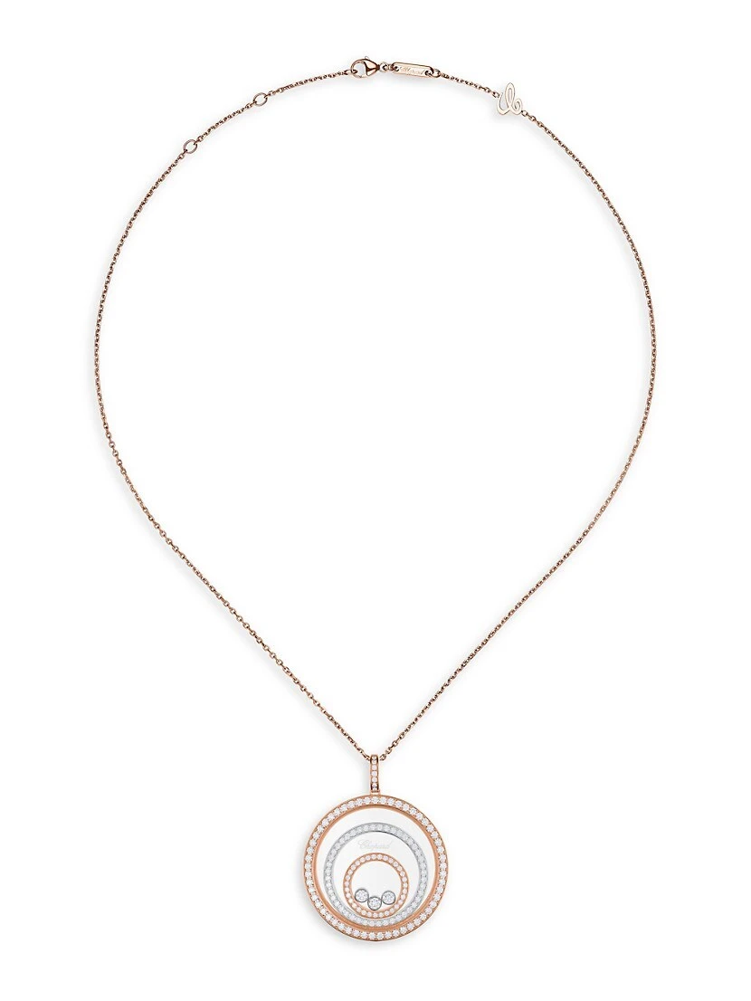 Chopard Happy Spirit 18K Gold & Diamond Pendant Necklace 4 Chopard Happy Spirit 18K Gold & Diamond Pendant Necklace - Image 2