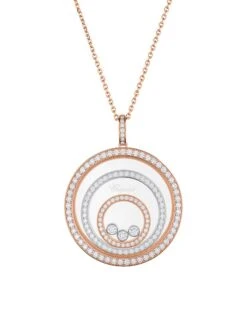 Chopard Happy Spirit 18K Gold & Diamond Pendant Necklace