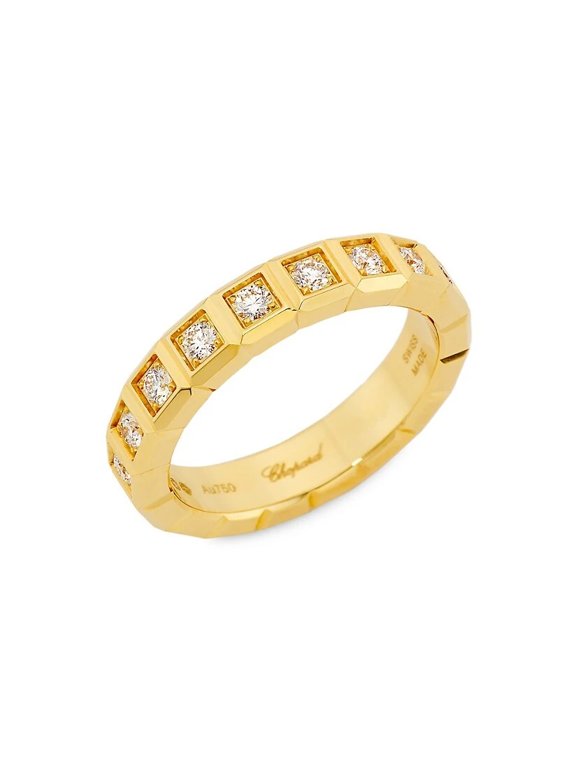 Chopard Ice Cube 18K Yellow Gold & Diamond Ring 3 Chopard Ice Cube 18K Yellow Gold & Diamond Ring