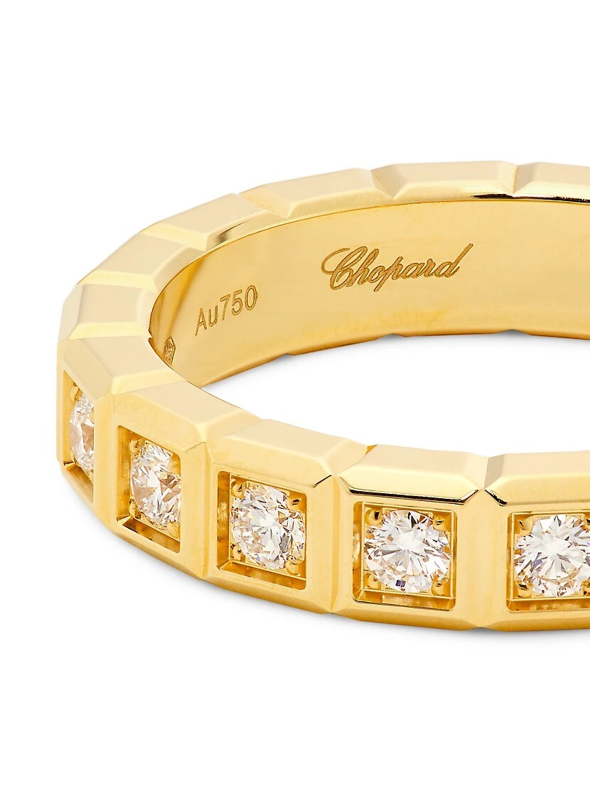 Chopard Ice Cube 18K Yellow Gold & Diamond Ring 4 Chopard Ice Cube 18K Yellow Gold & Diamond Ring - Image 2