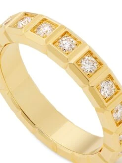 Chopard Ice Cube 18K Yellow Gold & Diamond Ring 7 Chopard Ice Cube 18K Yellow Gold & Diamond Ring -Fashion Jewelry & Accessories 0400014356101 GOLD A3
