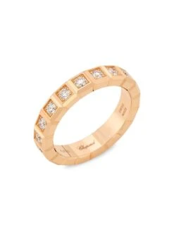 Chopard Ice Cube 18K Rose Gold & Diamond Ring