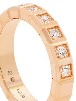 Chopard Ice Cube 18K Rose Gold & Diamond Ring -Fashion Jewelry & Accessories 0400014356155 ROSEGOLD A2