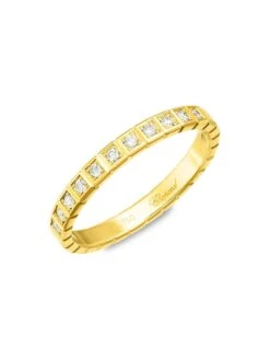 Chopard 18K Yellow Gold & Diamond Ice Cube Ring