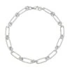 Designer Gold 18K White Gold Openwork Chain Necklace -Fashion Jewelry & Accessories 0400014533780 WHITEGOLD
