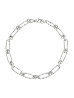 Designer Gold 18K White Gold Openwork Chain Necklace