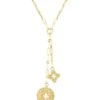 Venetian Princess 18K Yellow Gold & Diamond Double-Medallion Necklace -Fashion Jewelry & Accessories 0400014549645 YELLOWGOLD