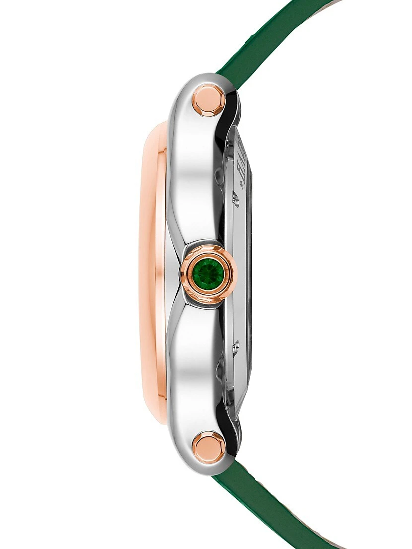 Chopard Happy Sport Stainless Steel, 18K Rose Gold, Diamond & Alligator Leather Strap Watch 7 Chopard Happy Sport Stainless Steel, 18K Rose Gold, Diamond & Alligator Leather Strap Watch - Image 5