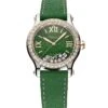 Chopard Happy Golf Stainless Steel, 18K Rose Gold, Diamond & Leather Strap Watch -Fashion Jewelry & Accessories 0400014561046 GREEN