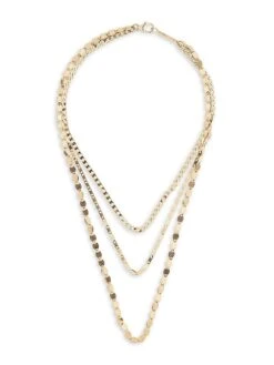 14K Yellow Gold Triple-Chain Anklet