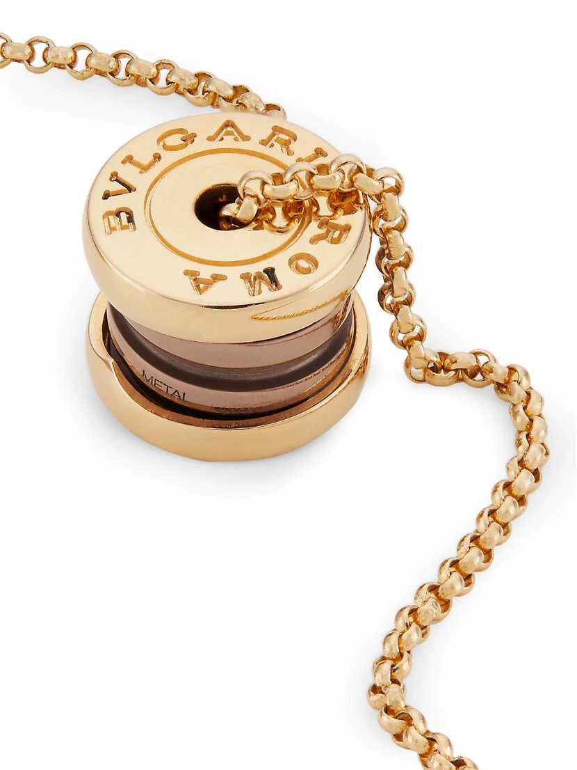 Bvlgari B.zero1 18K Rose Gold & Ceramic Pendant Necklace 6 Bvlgari B.zero1 18K Rose Gold & Ceramic Pendant Necklace - Image 4