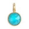 Jaipur 18K Yellow Gold & Turquoise Pendant -Fashion Jewelry & Accessories 0400014585099 TURQUOISE