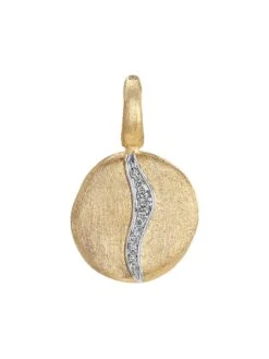 Jaipur Two-Tone 18K Gold & Diamond Pendant