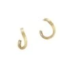 Jaipur 18K Yellow Gold Curved Hoop Earrings -Fashion Jewelry & Accessories 0400014585110 YELLOWGOLD
