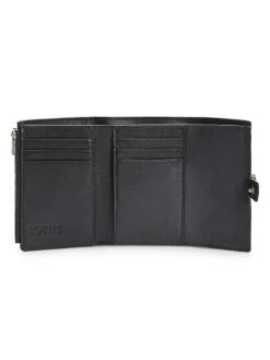 Loewe Small Leather Vertical Wallet -Fashion Jewelry & Accessories 0400014612930 BLACK A2