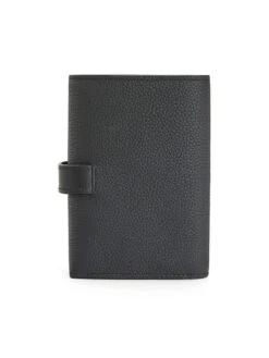 Loewe Small Leather Vertical Wallet -Fashion Jewelry & Accessories 0400014612930 BLACK A3