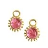 Venetian Glass Intaglio Pink 'Cabochon Tiny Griffin' Earring Charms 2 Venetian Glass Intaglio Pink 'Cabochon Tiny Griffin' Earring Charms -Fashion Jewelry & Accessories 0400014619908 PINKGOLD