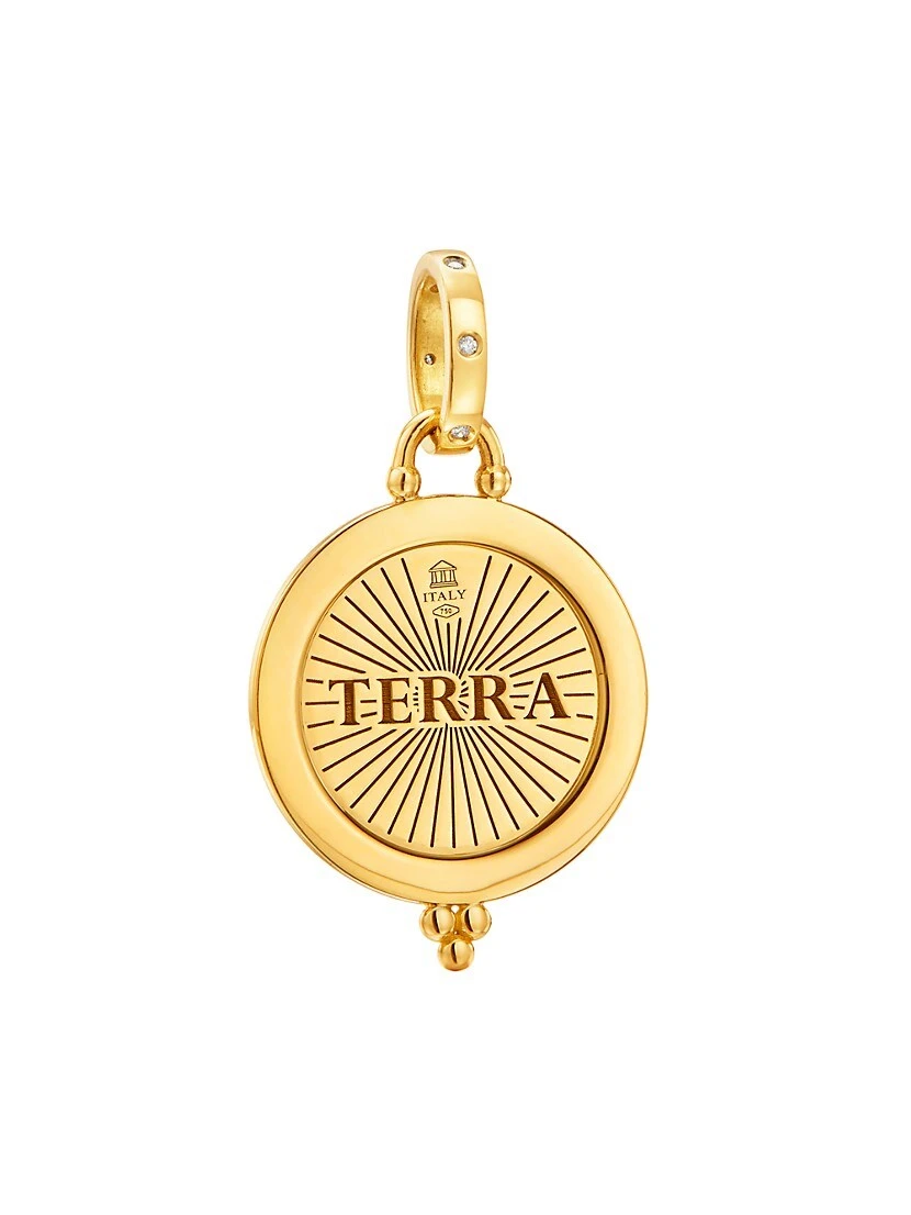 Terra 18K Yellow Gold & Diamond Pendant 4 Terra 18K Yellow Gold & Diamond Pendant - Image 2