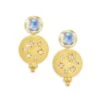Cosmos 18K Yellow Gold, Moonstone & Diamond Drop Earrings 2 Cosmos 18K Yellow Gold, Moonstone & Diamond Drop Earrings -Fashion Jewelry & Accessories 0400014620960 YELLOWGOLD
